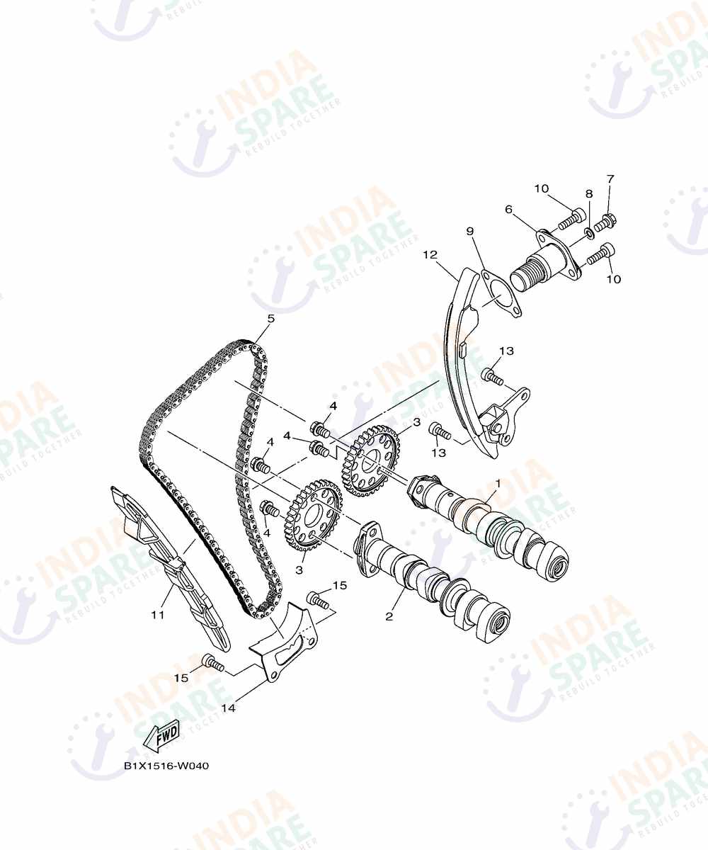 YAMAHA D782 R3 Series CAMSHAFT & CHAIN